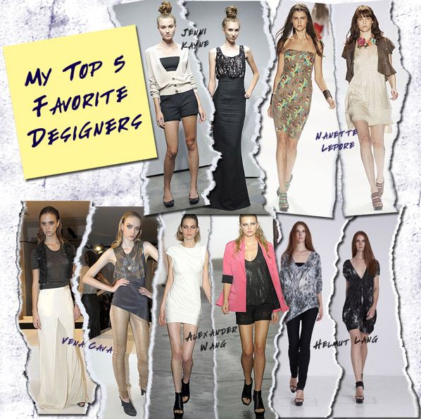 My 5 Favorite Designers