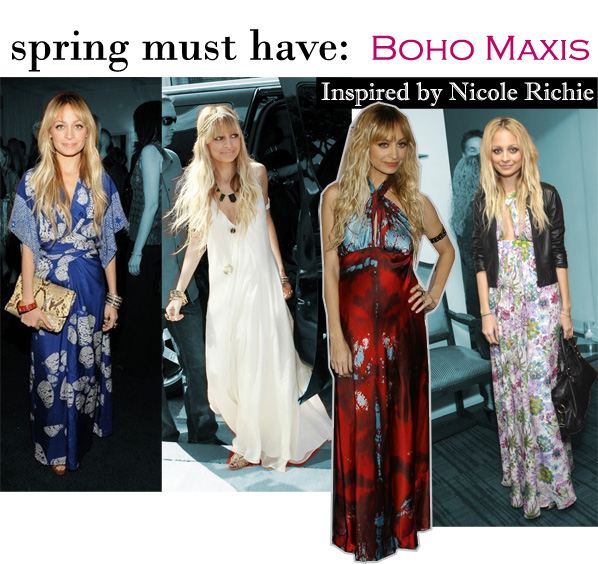  (Inspired by Nicole Richie). A beautiful, boho maxi dress is an absolute 