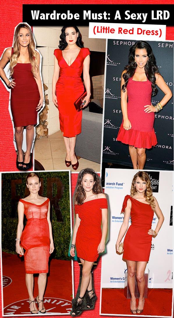 lauren conrad red dress. Red definitely has a leg up on