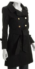 elie-tahari, elie tahari, coat, trench coat, fashion, black trench coat