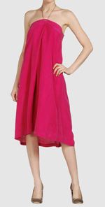 dvf, diane von furstenberg, dress, pink dress, halter dress, fashion, style 