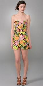 shoshanna, romper, fashion, style, trend, spring trend, floral romper 