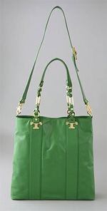 tory burch, bag, handbag, tote, green tote