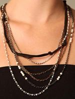 free people, necklace, trend, mixed chain necklace, jewelry