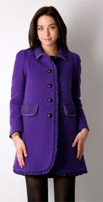 sonia by sonia rykiel, pea coat, purple pea coat