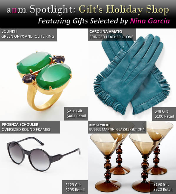 ANM Spotlight: Gilt’s Holiday Shop (Featuring Gifts Selected by Nina Garcia) post image