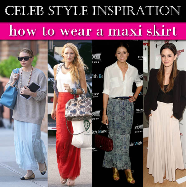 Celeb Style Inspiration: How to Wear a Maxi Skirt post image