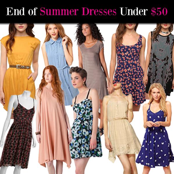 End of Summer Dresses Under $50 post image