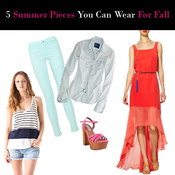 Summer Pieces You Can Wear For Fall post image