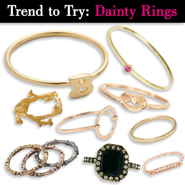 Trend to try: Tiny, Dainty Rings post image