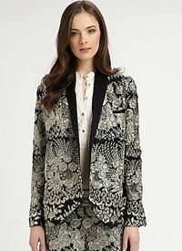 haute hippie embroidered silk jacket