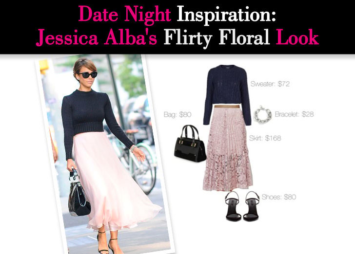 Date Night Inspiration: Jessica Alba’s Flirty Floral Look post image